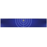 blue happy hannukah Flano Scarf (Large)