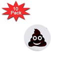 Funny Poop Emoji 1  Mini Button (10 pack) 