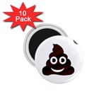 Funny Poop Emoji 1.75  Magnet (10 pack) 