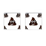 Funny Poop Emoji Cufflinks (Square)