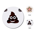 Funny Poop Emoji Playing Cards (Round)