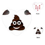 Funny Poop Emoji Playing Cards (Heart)