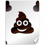 Funny Poop Emoji Canvas 12  x 16 