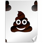 Funny Poop Emoji Canvas 18  x 24 