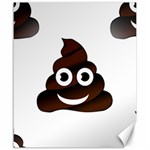 Funny Poop Emoji Canvas 20  x 24 