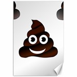 Funny Poop Emoji Canvas 24  x 36 