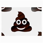 Funny Poop Emoji Large Glasses Cloth