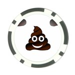 Funny Poop Emoji Poker Chip Card Guard