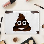 Funny Poop Emoji Cosmetic Bag (Large)