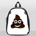 Funny Poop Emoji School Bag (Small)