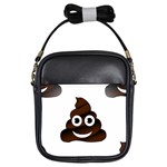 Funny Poop Emoji Girls Sling Bag