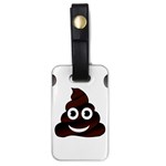 Funny Poop Emoji Luggage Tag (one side)