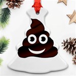 Funny Poop Emoji Ornament (Christmas Tree) 