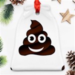 Funny Poop Emoji Ornament (Bell)