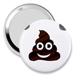 Funny Poop Emoji 3  Handbag Mirror