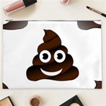 Funny Poop Emoji Cosmetic Bag (XXL)