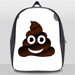 Funny Poop Emoji School Bag (XL)