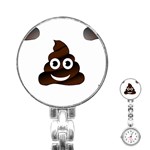 Funny Poop Emoji Stainless Steel Nurses Watch