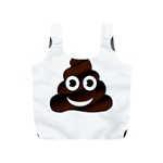 Funny Poop Emoji Full Print Recycle Bag (S)