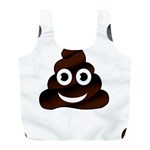 Funny Poop Emoji Full Print Recycle Bag (L)