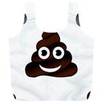 Funny Poop Emoji Full Print Recycle Bag (XL)