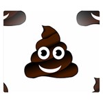 Funny Poop Emoji Double Sided Flano Blanket (Small)