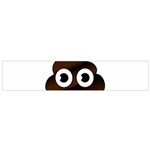 Funny Poop Emoji Flano Scarf (Small)