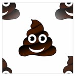 Funny Poop Emoji Large Satin Scarf (Square)