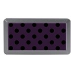 Polka Dots - Black on Dark Purple Memory Card Reader (Mini)