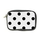 Polka Dots - Black on Pale Gray Coin Purse