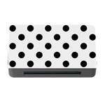 Polka Dots - Black on Pale Gray Memory Card Reader with CF