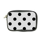 Polka Dots - Black on Gainsboro Gray Coin Purse