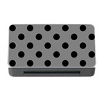 Polka Dots - Black on Gray Memory Card Reader with CF