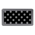 Polka Dots - Gray on Black Memory Card Reader (Mini)