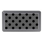 Polka Dots - Black on Dark Gray Memory Card Reader (Mini)