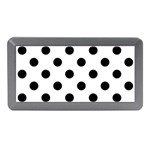 Polka Dots - Black on White Memory Card Reader (Mini)