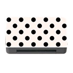 Polka Dots - Black on Seashell Memory Card Reader with CF