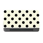 Polka Dots - Black on Beige Memory Card Reader with CF