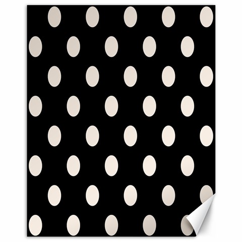 Polka Dots 10.95 x13.48  Canvas - 1