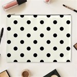 Polka Dots - Black on Ivory Cosmetic Bag (XL)