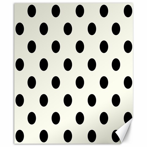 Polka Dots 8.15 x9.66  Canvas - 1