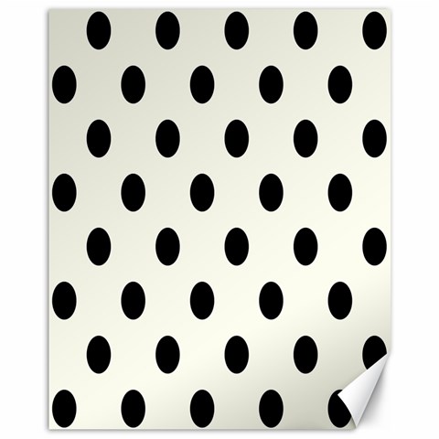 Polka Dots 10.95 x13.48  Canvas - 1