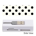 Polka Dots - Black on Ivory Memory Card Reader (Stick)