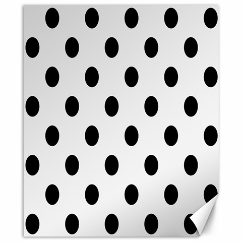 Polka Dots 8.15 x9.66  Canvas - 1