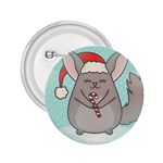 Christmas Chinchilla 2.25  Button