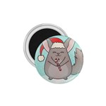 Christmas Chinchilla 1.75  Magnet