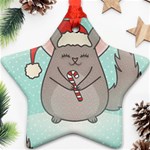 Christmas Chinchilla Ornament (Star)