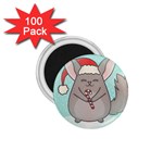 Christmas Chinchilla 1.75  Magnet (100 pack) 