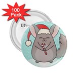 Christmas Chinchilla 2.25  Button (100 pack)