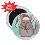 Christmas Chinchilla 2.25  Magnet (100 pack) 